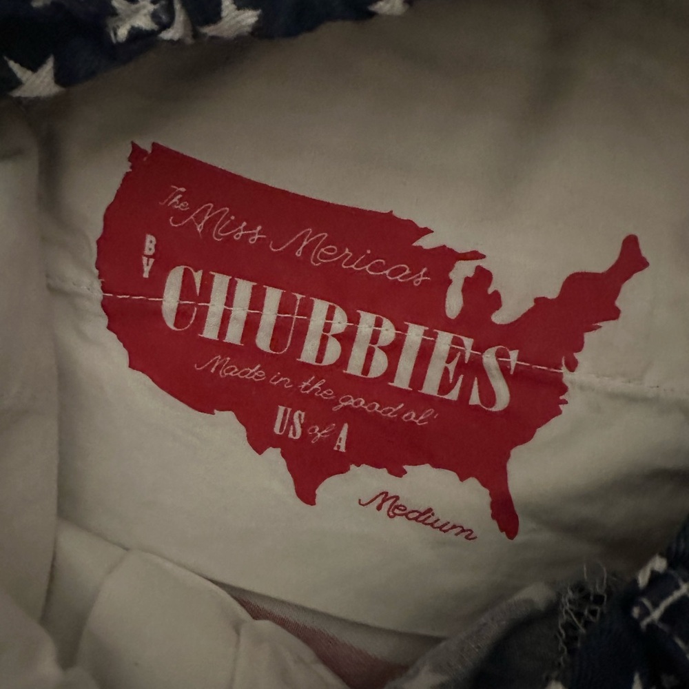 Chubbies Women's The Miss Mericas USA Star & Stripe Shorts - Red, White, Blue - Picture 3 of 5